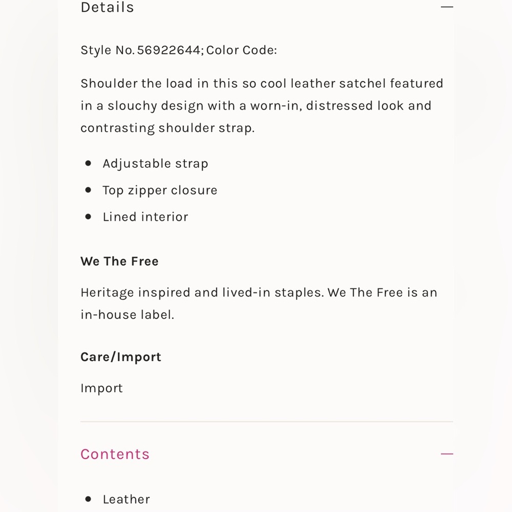 Saratoga Leather Satchel 🔥 We The Free - Picture 6 of 16